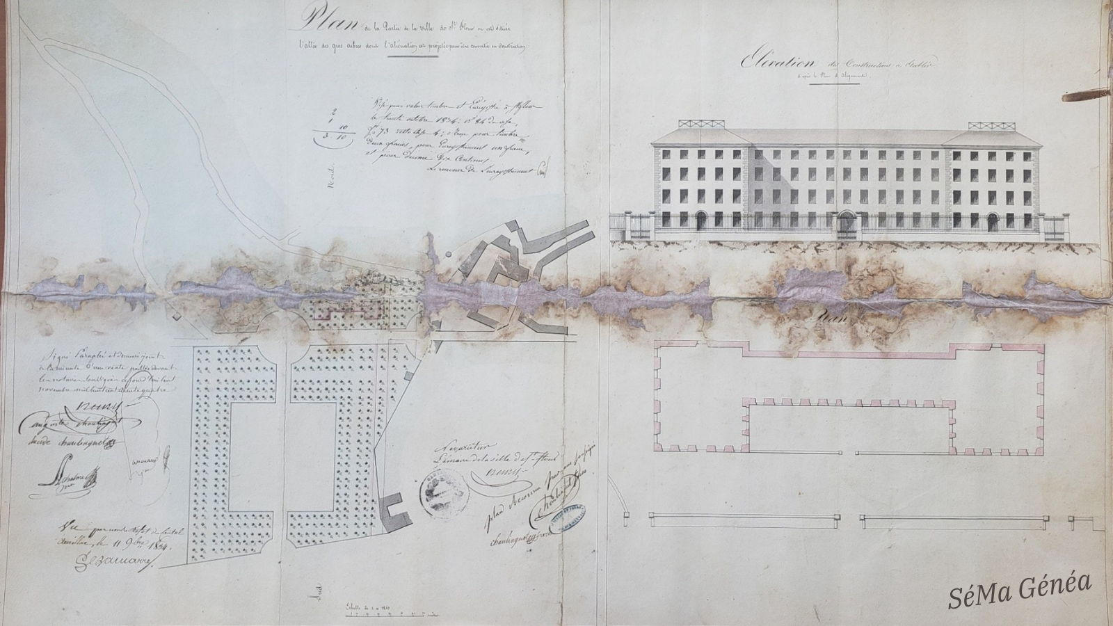 Plan Saint-Flour 1834 1