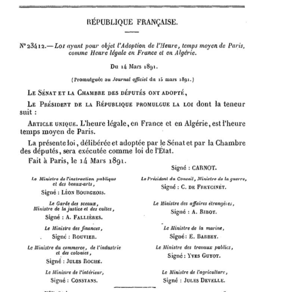 Loi 14 mars 1891